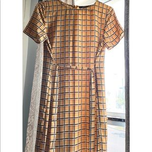 Yellow Plaid S Forever 21 dress